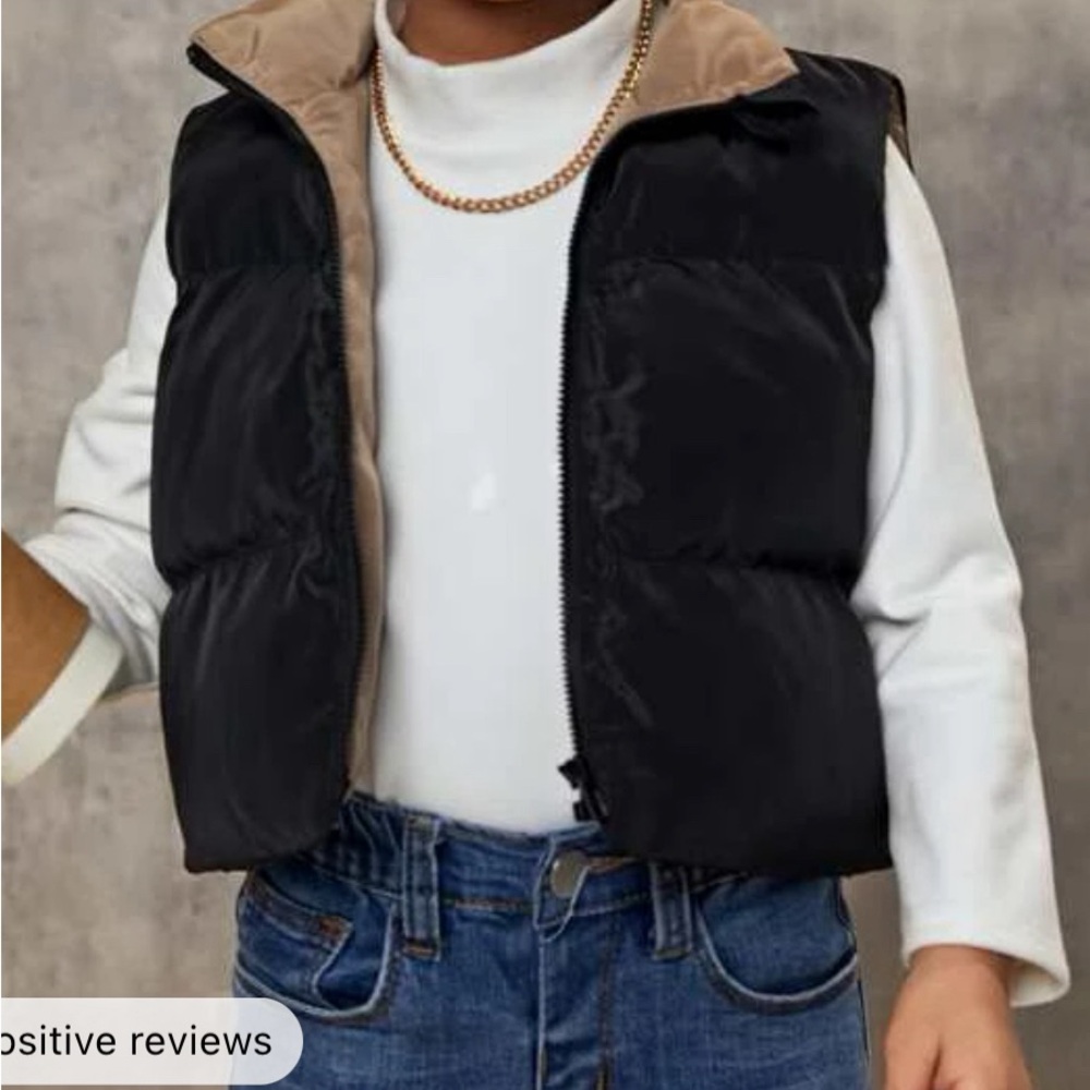 Shein black vest